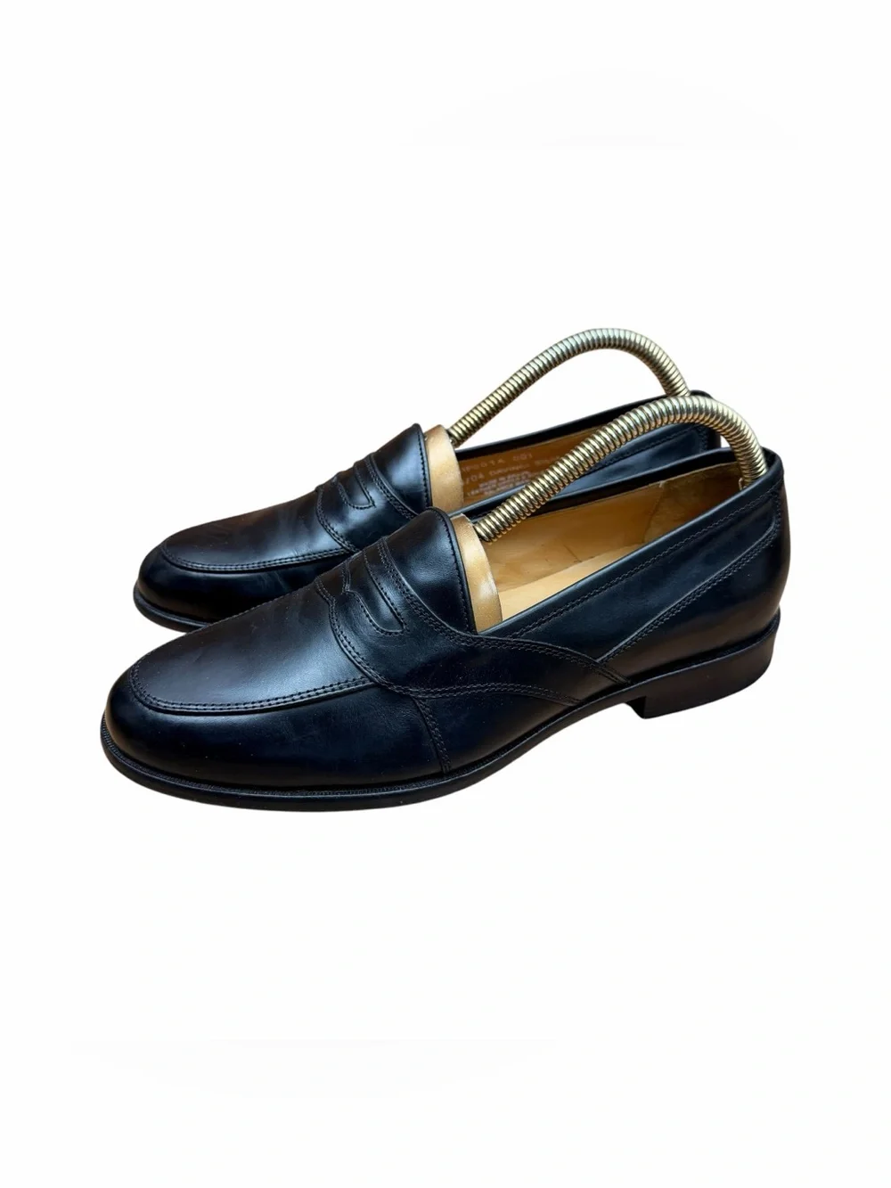 Club Room by charter 8.5M Black Leather Slip-On Penny Loafers